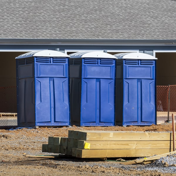 are there any restrictions on where i can place the porta potties during my rental period in Dunmore